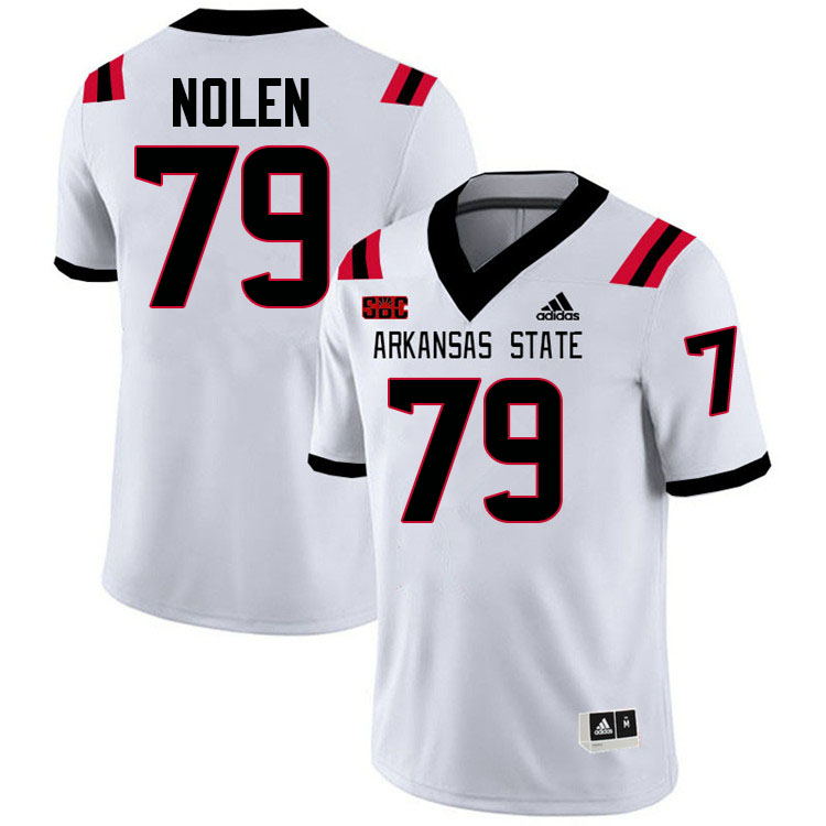 Warren Nolen Arkansas State Jersey,Arkansas State Red Wolves Football Uniforms,Jersey-White